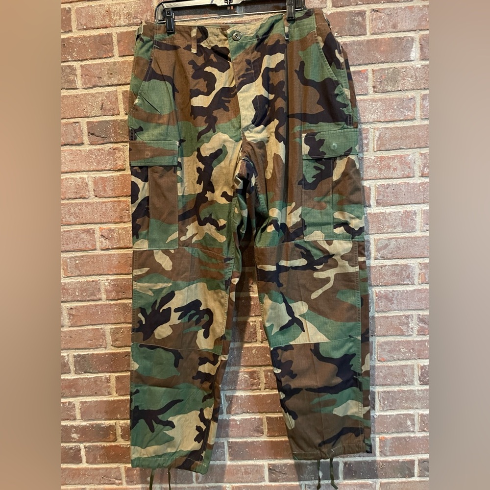Navy Camo Pants Adjustable Waist 35-39